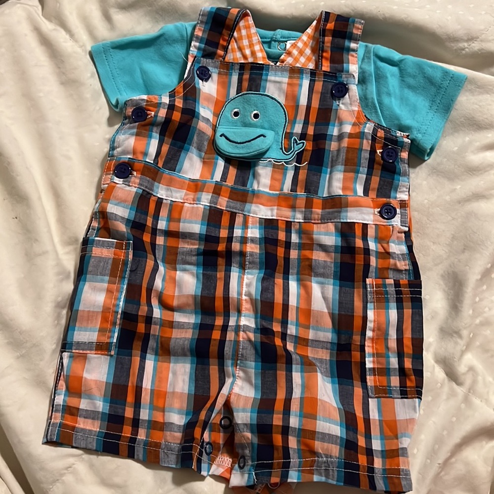9 month overall outfit